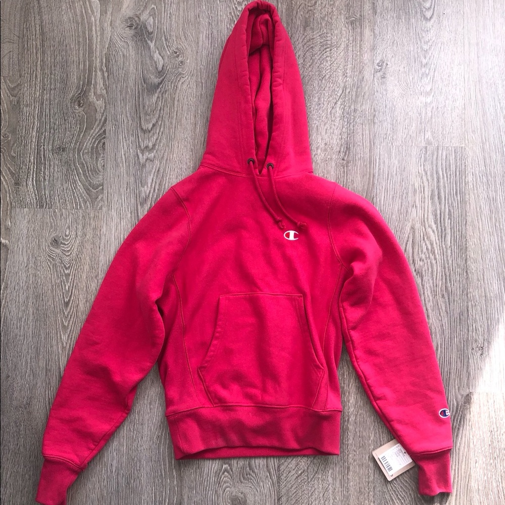 Cherry Red Champion Hoodie